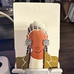 Elegant Silver Crystal Earrings